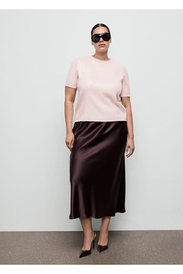 Kısa kollu pullu kazak - 7