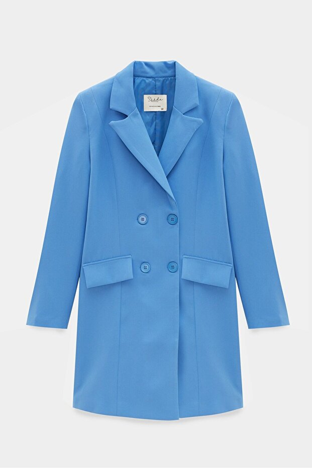 سترة عمل بأزرار نيلي - 1