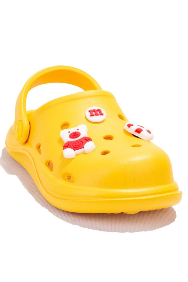 Dja75-Crs01 Yellow Orthopedic Daily Unisex Cross Sports Slippers