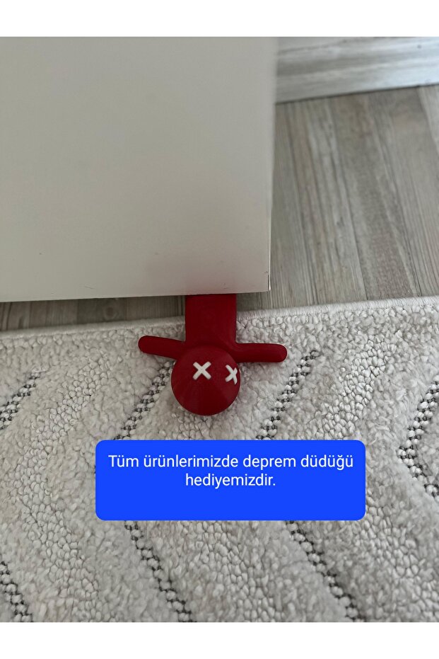 Kapı Stoperi—kırmızı-komik Figürlü – Eğlenceli Ve Dekoratif Kapı Tutucu - 1