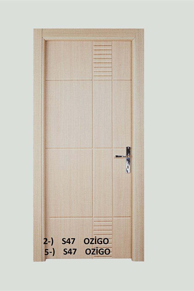 MDF üzeri PVC Membran Kaplama KAPI, S47 Ozigo (205X76X11) Banyo WC - 2