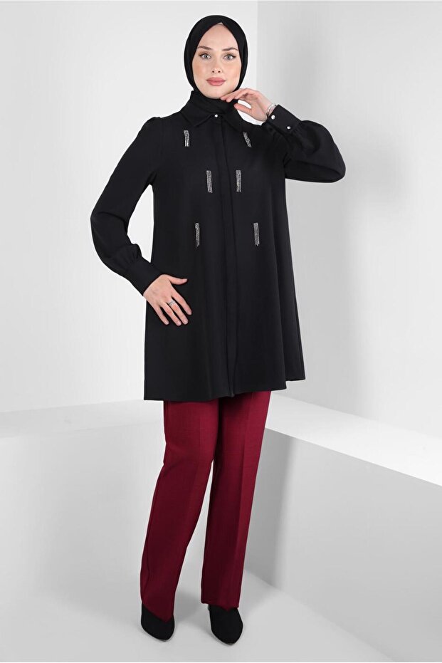 TAŞ DETAYLI TUNİK 44207 - 2