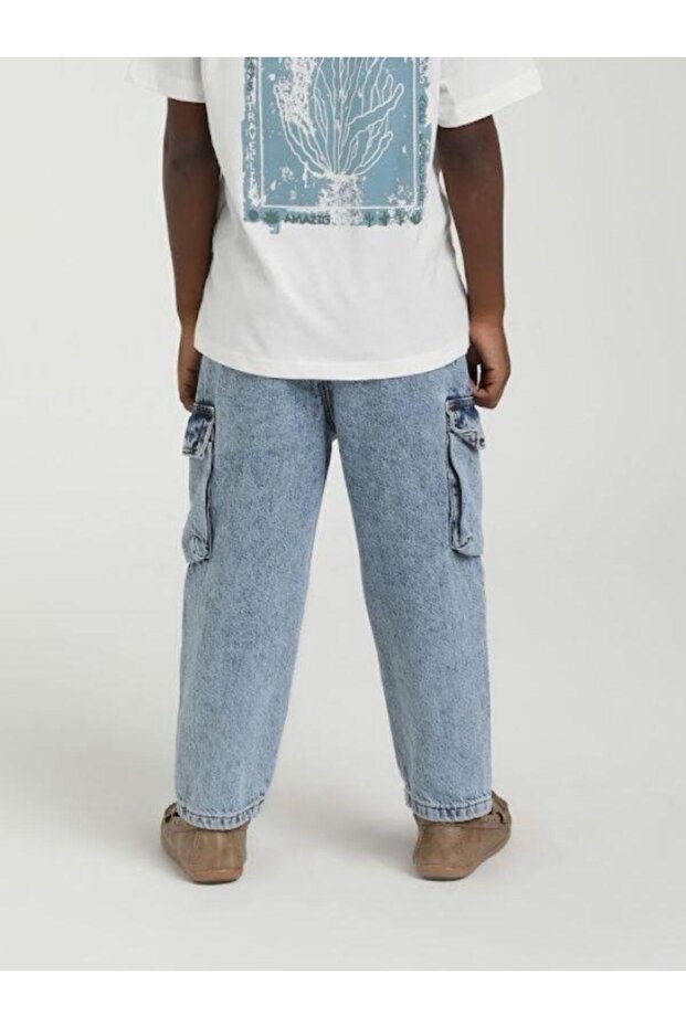 Dečije traper kargo pantalone - 4