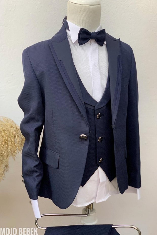 Mogi Male Child Groom Suit Set 20301 Navy Blue