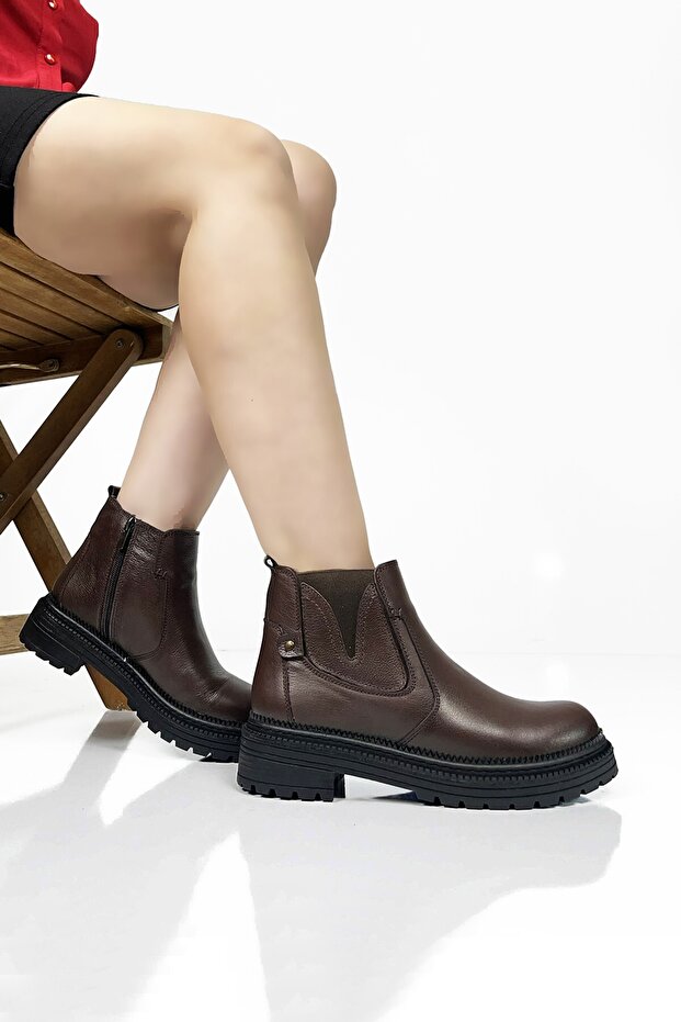 Genuine Leather Women's Casual Boots Dc2653