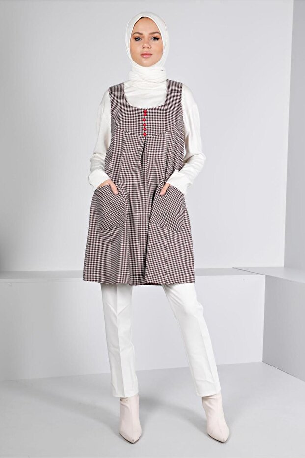 سترة مزينة بنقشة الدببة بأزرار 43431 - 1