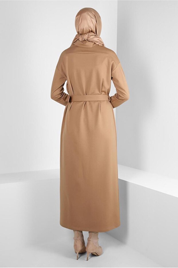 KEMERLİ ÖRME ELBİSE 44213 - 3