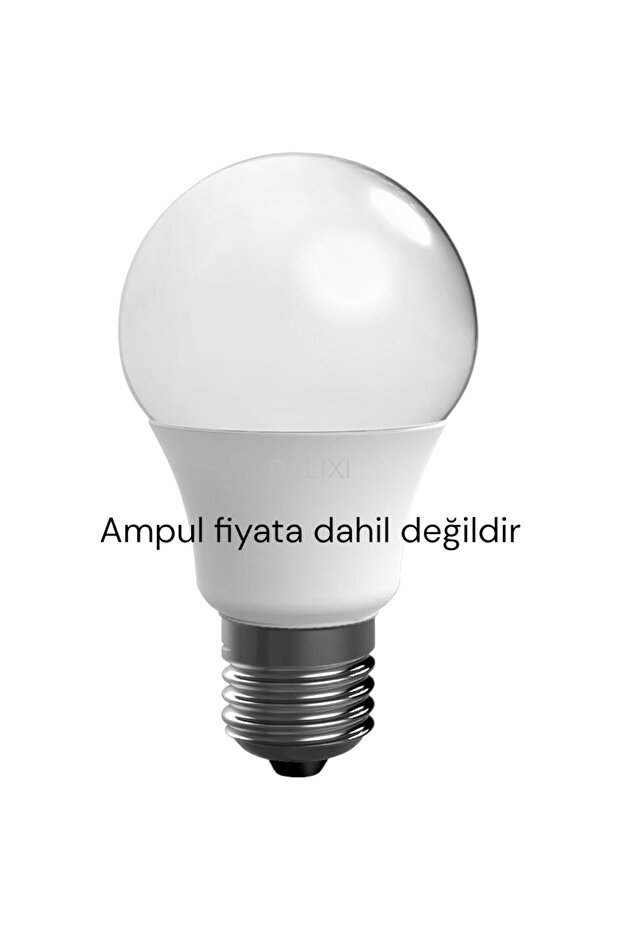 Retro Rustik Ceviz Ahşap 2'li Avize - 6