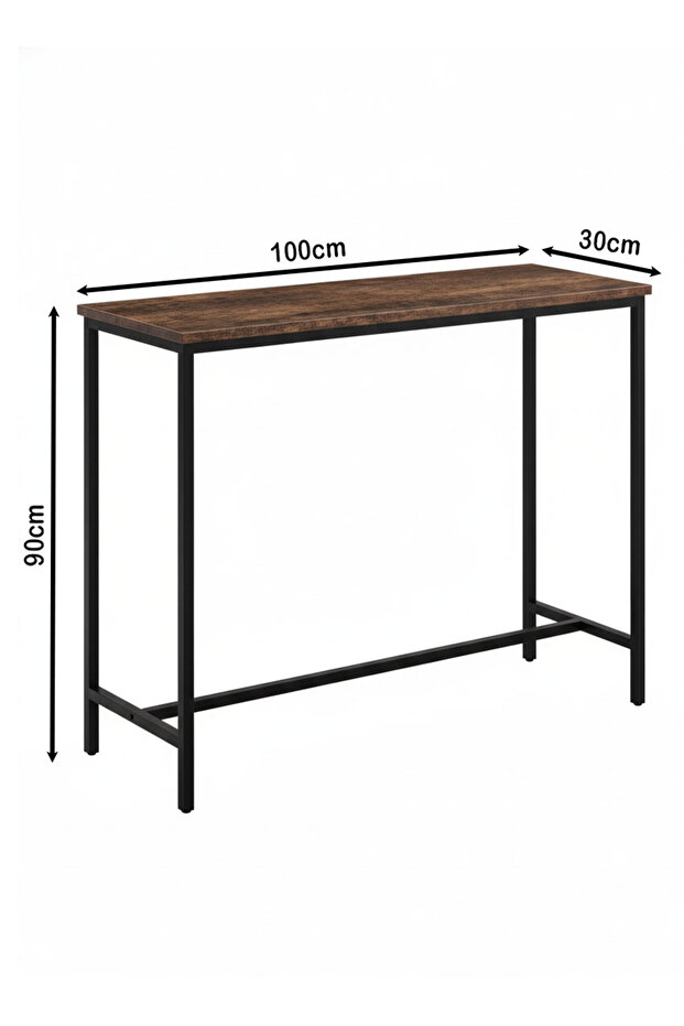 طاولة وحدة تحكم ضيقة، طاولة جانبية حديثة، طاولة مدخل صغيرة ريفية، مكتب عرض جانبي لغرفة النوم - 5