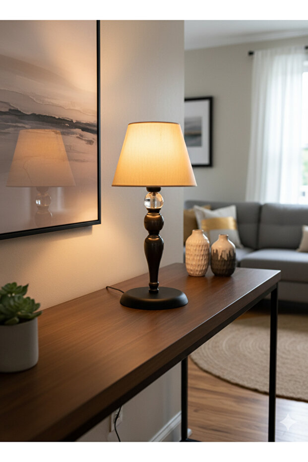 Exclusie Mişbaa Antique Lampshade Table Lamp, Decoration Lamp, Fabric Headed Lampshade, Lampshade