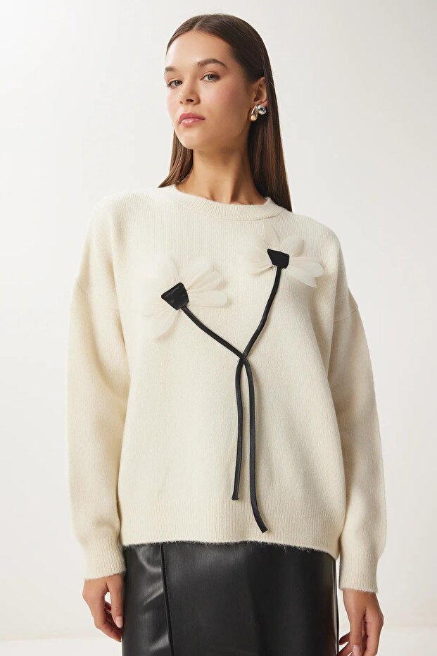 PULOVER OVERSIZE DE IN FLORE - 1