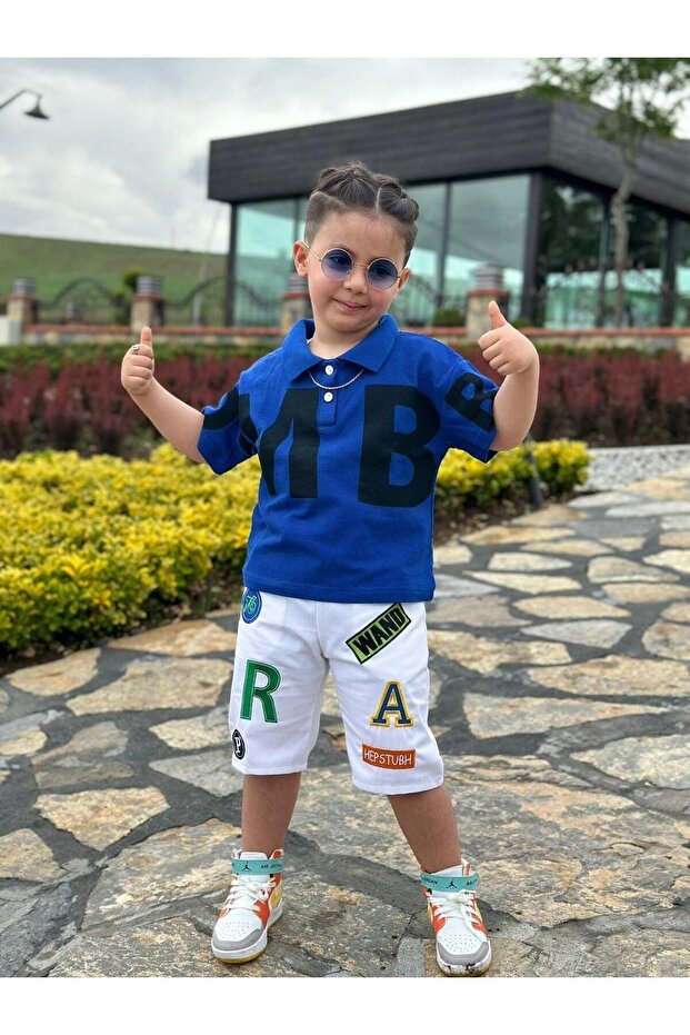 Boy's Gabardine Shorts Set