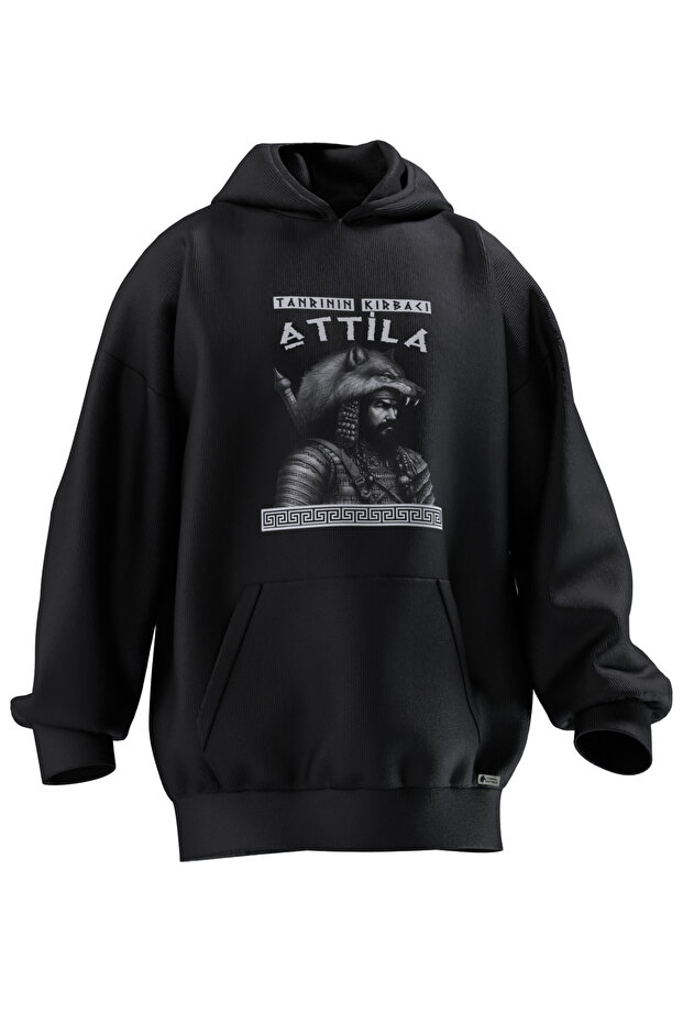 GOD'S BREAKER ATTILA PRINT OVERSIZE HOODIE (UNISEX)