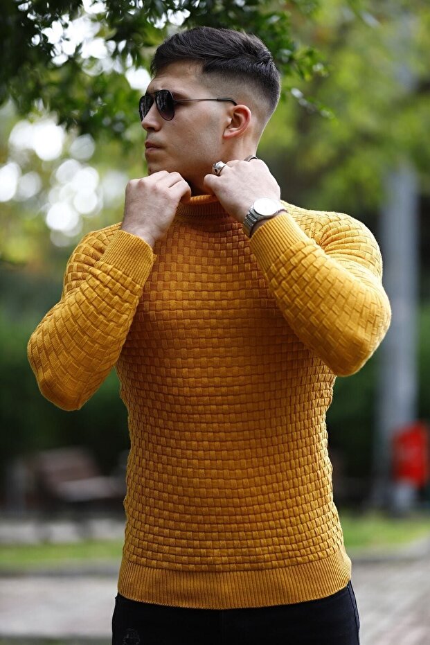 Mustard Turtleneck Knitwear