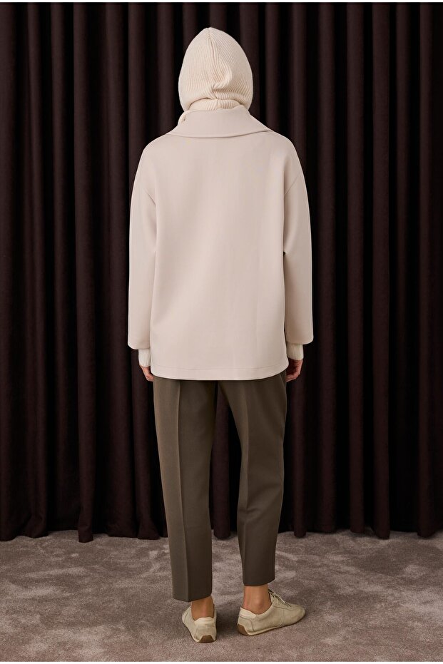 Maskülen Scuba Ceket Bej - 3