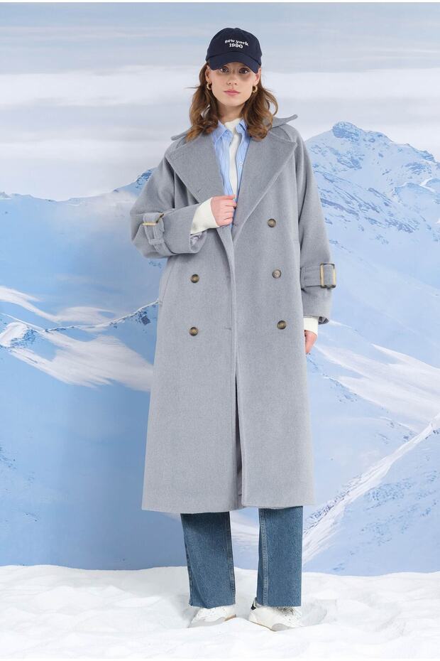 Uzun Kruvaze Kaban Sis - 3