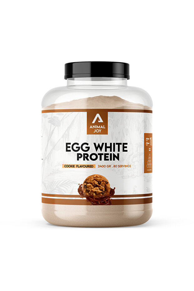 مسحوق بروتين بياض البيض بنكهة البسكويت 2400 جرام