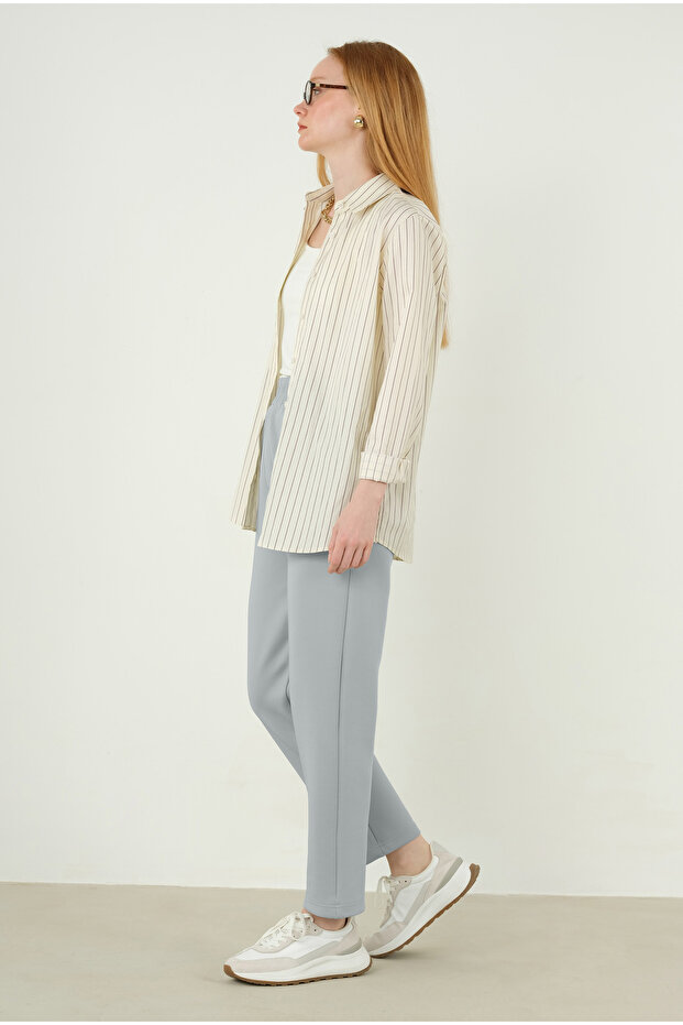 Scuba Pantolon Açık Gri - 3