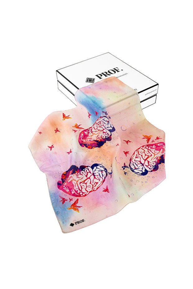 Eșarfă de mătase 55x55 - 100% mătase - 2