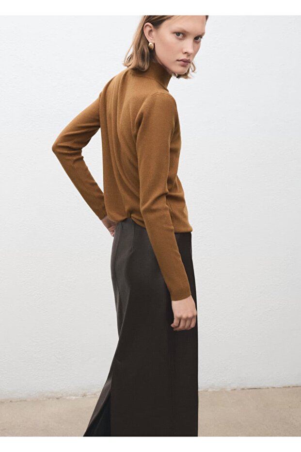 Perkins yaka düğmeli kazak - 4