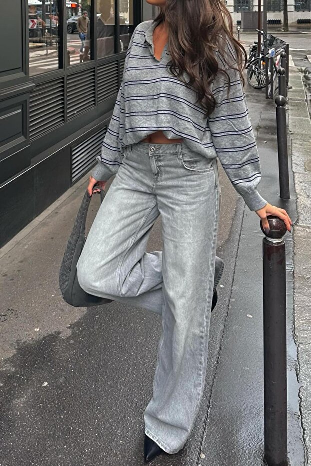 Geniş paça jean - 3