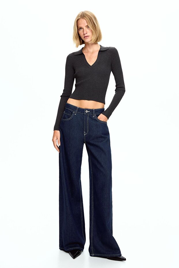 Geniş paça jean - 1