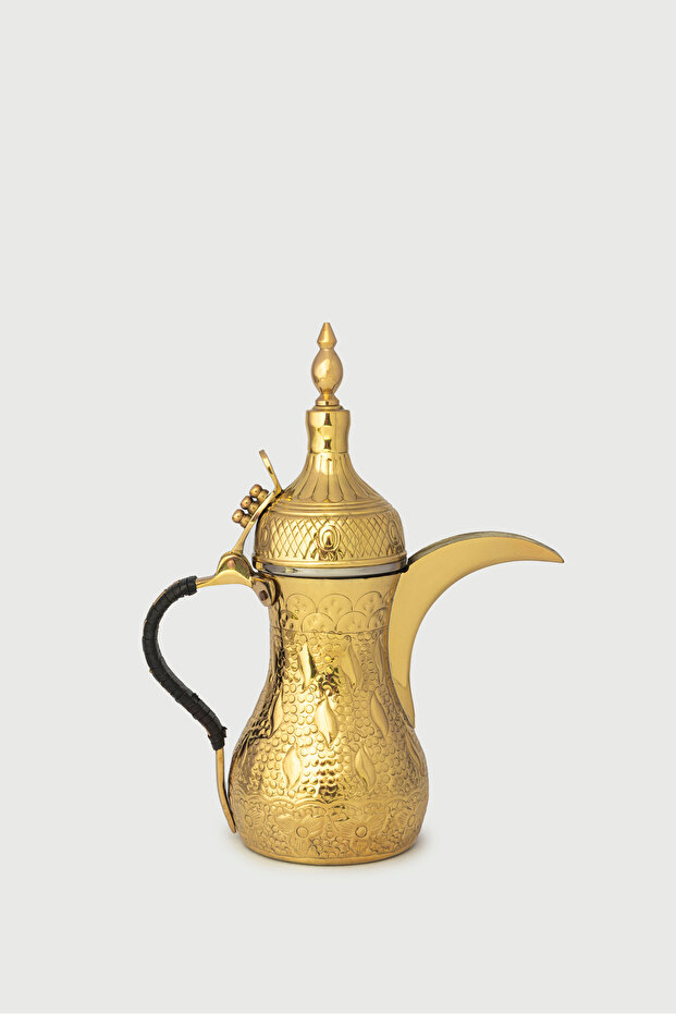 دلة قهوة ذهبية كبير هندي