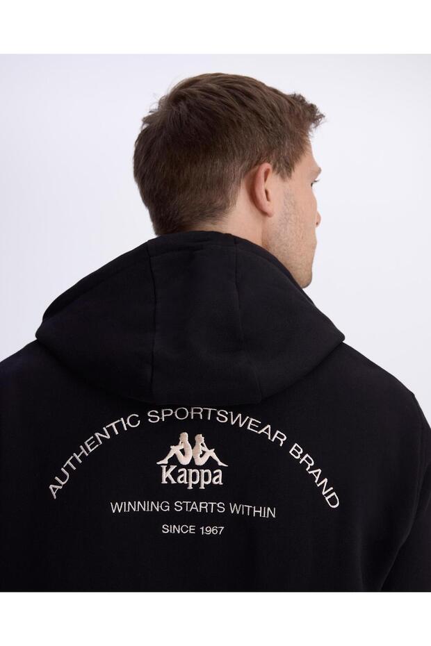 Authentic Franz Full Zip Erkek Siyah Regular Fit Fermuarlı Eşofman Üstü - 4