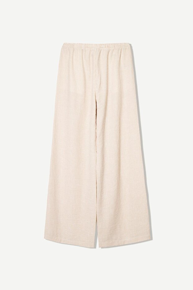 Çizgili rustik pantolon - 6