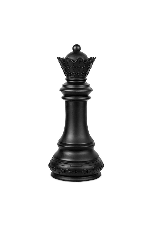 Optical Kraliçe Midi Siyah - 1