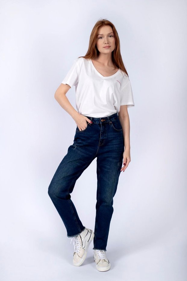 Marlyn Women's Jean Pants Hillary Dark Blue