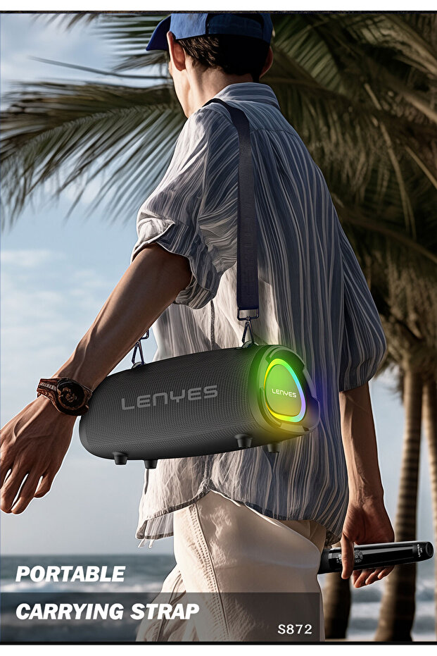 مكبر صوت لاسلكي للحفلات S872 بتقنية البلوتوث - 8