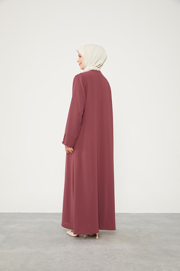 طاقم الرقبة Ferace مع أزرار الحجر الوردي - 6