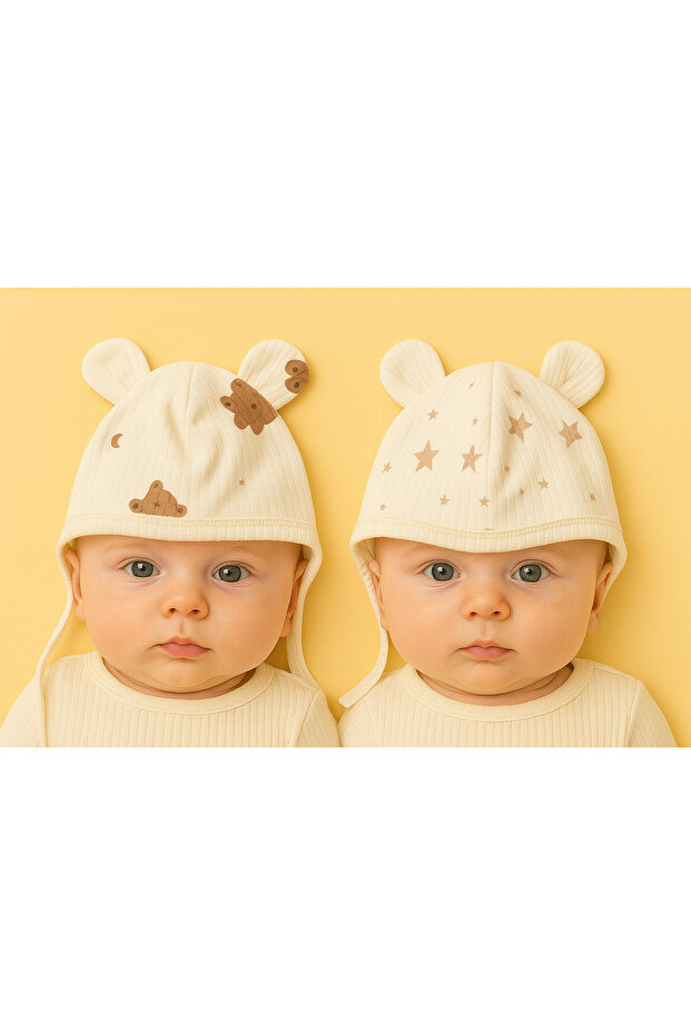 100% cotton twin baby beanie