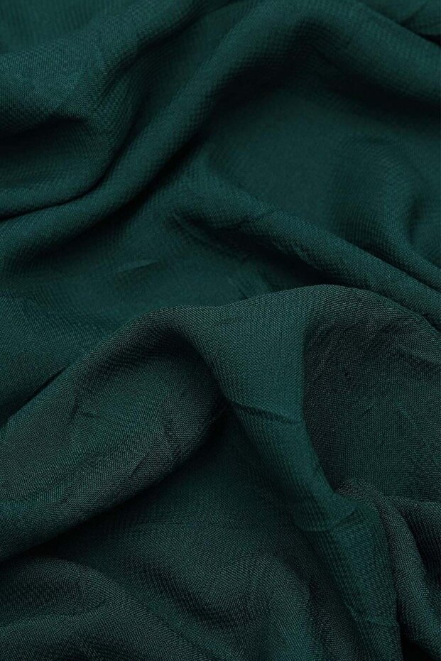 Eșarfă din șifon verde smarald - 4