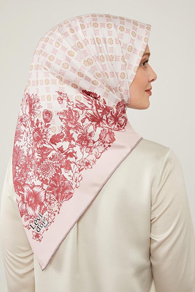 أرجواني الحنين نمط الاتجاه وشاح Twill - 1