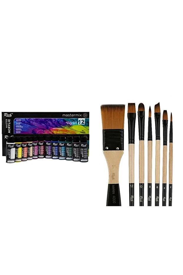 Mastermix 12x60cc CANLI + SET 1 fırça (2 parça) - 1