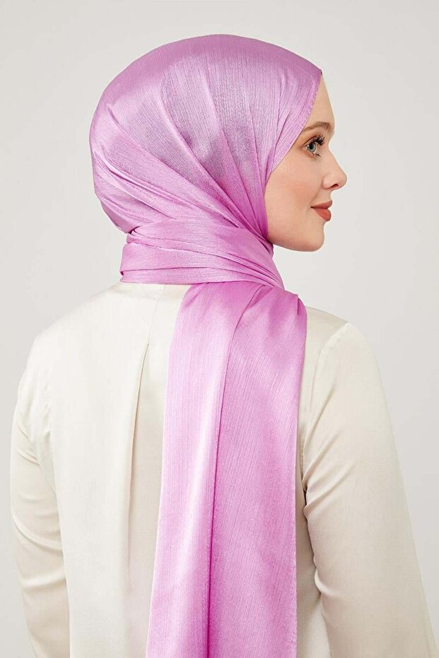 شال أرجواني منقوش من جانجان - 3