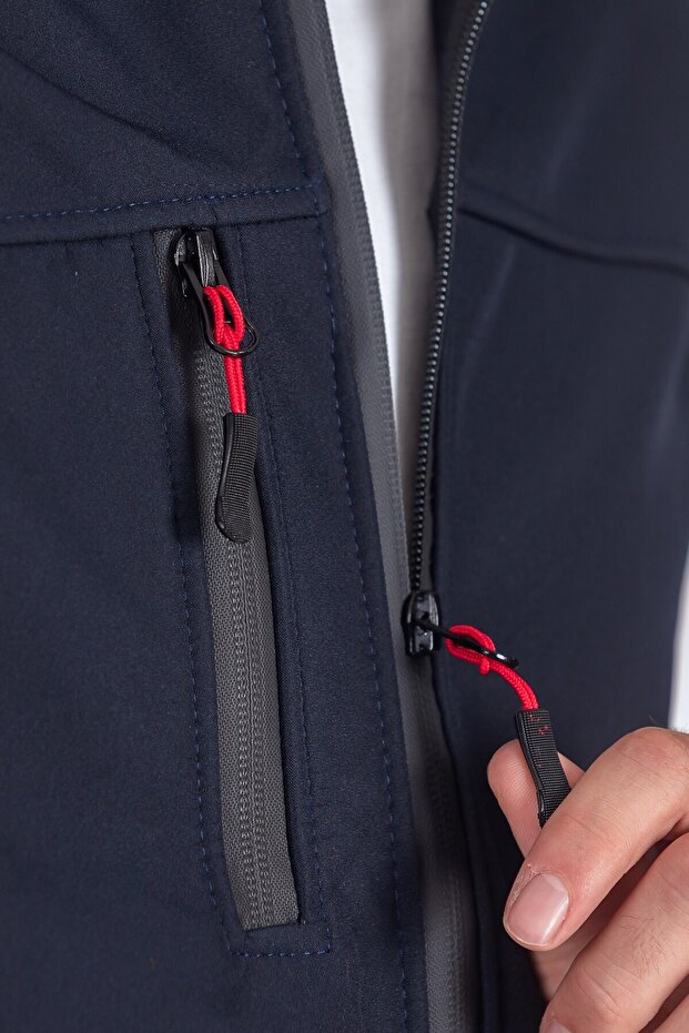 Softshell Dik Yaka Erkek Yelek - 4