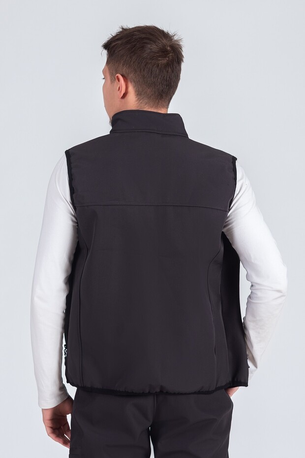 Softshell Dik Yaka Erkek Yelek - 3