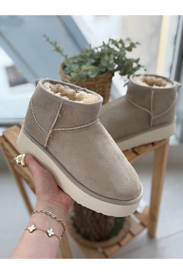 KADIN BOT PLATFORM KREM - 3