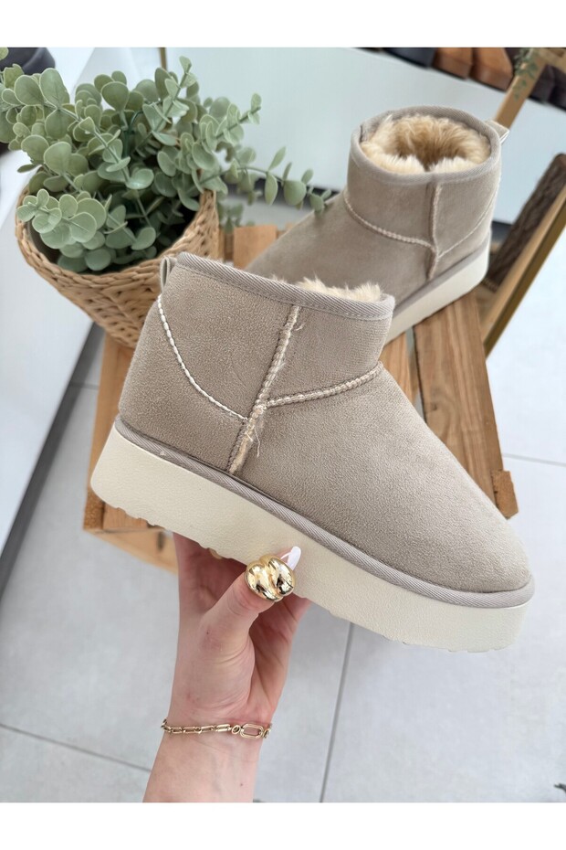 KADIN BOT PLATFORM KREM - 4