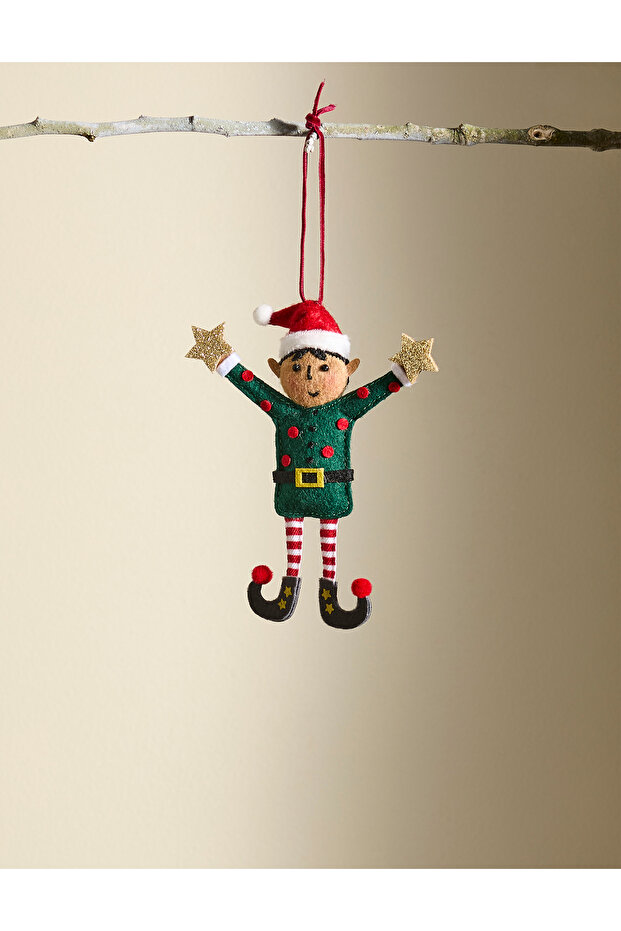 Keçe Elf Yılbaşı Süsü - 1