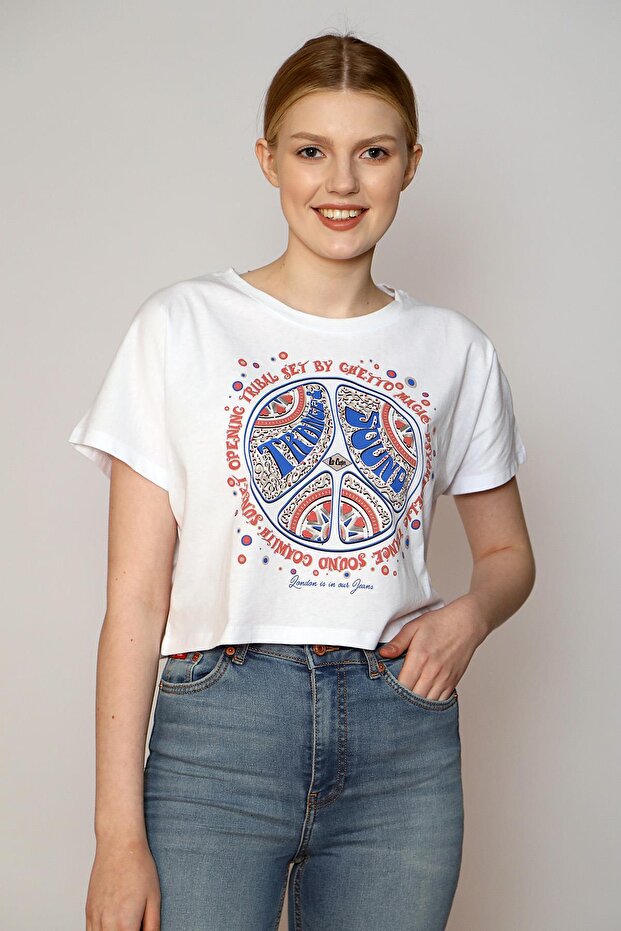 Casey Women's 100% Cotton O-Neck T-Shirt White
