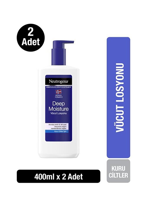 Deep Moisture Vücut Losyonu Parfümlü 400 ml x2 - 1