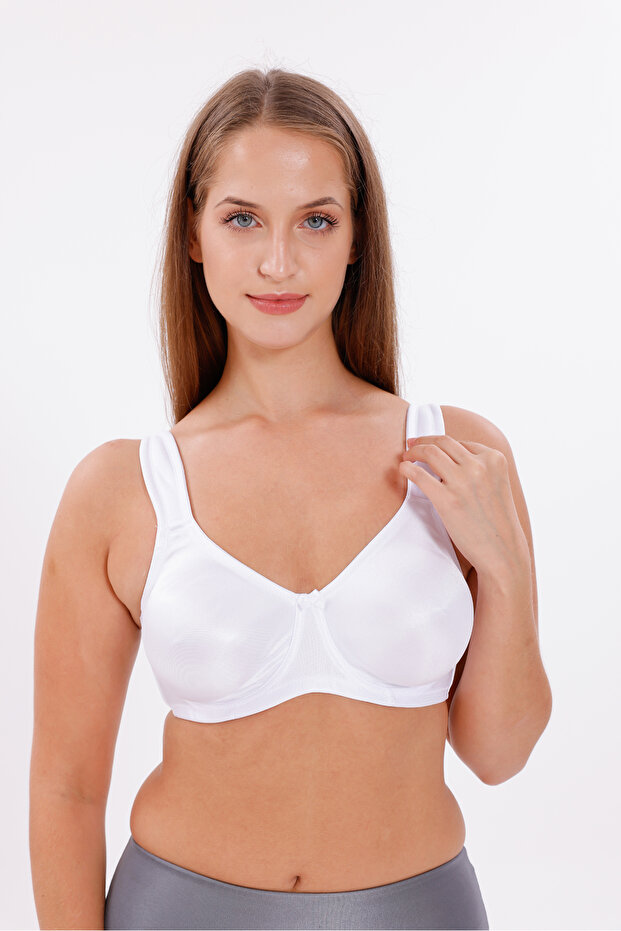 حمالة صدر لشد الجسم بدون أسلاك بحزام سميك مقاس 2 - 1