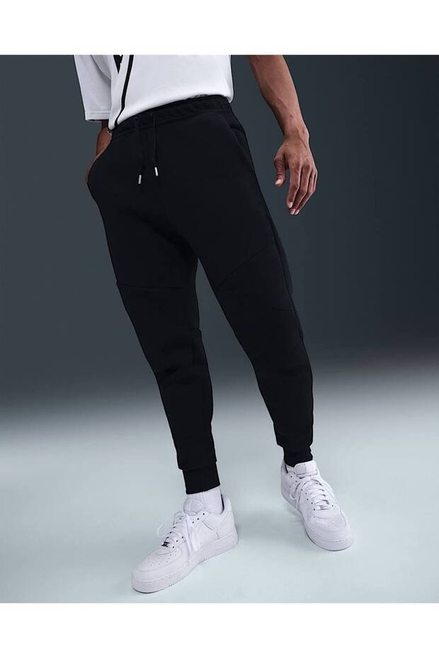 Tech Fleece Double Face Eşofman Altı Siyah - 2