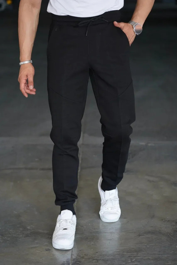 Tech Fleece Double Face Eşofman Altı Siyah - 7