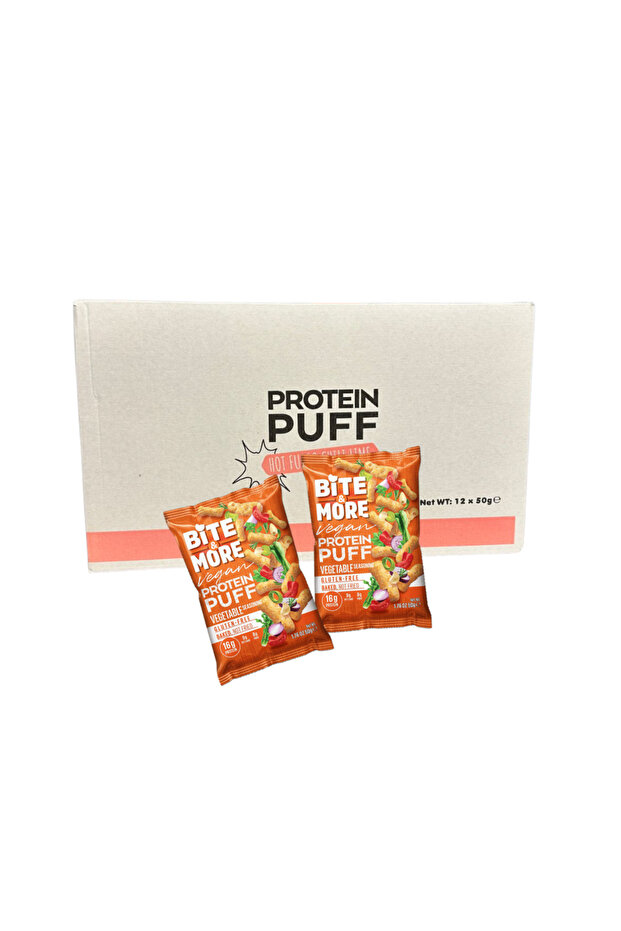 Vegan Protein Puff - Vegetable Flavour, BOX- 12 x 50g