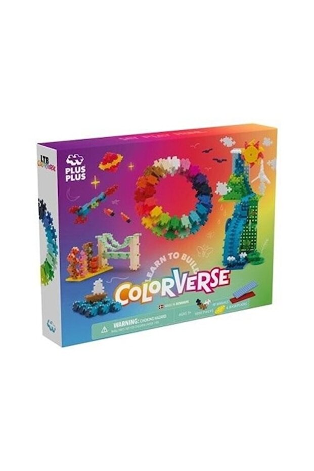 Set de construcții Plus-Plus, 1000 de piese, 279x360 mm, multicolor - 1